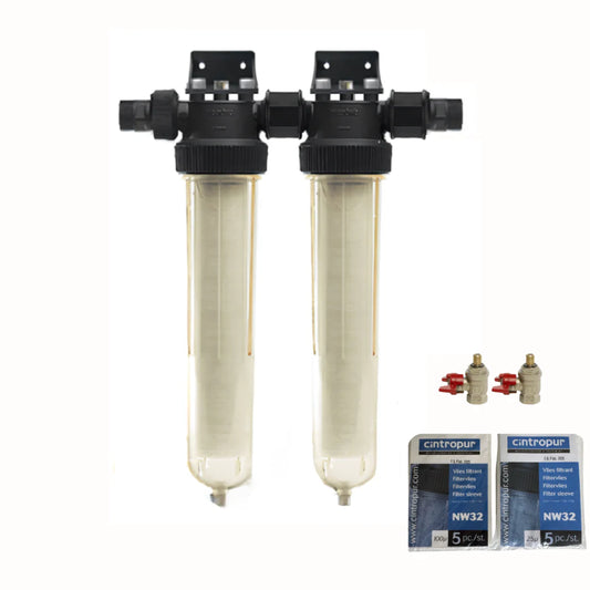 Cintrpur NW32 duo partikelfilter 100 mikron + 25 mikron