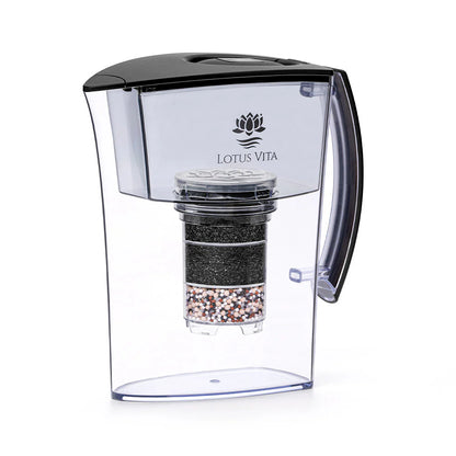Lotus Vita LOTUS Vattenfilterkanna med NATURA PLUS Filterpatron – 1,6 L