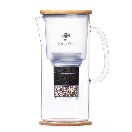Lotus Vita vattenfilterkanna Glas ENYA 1,4L